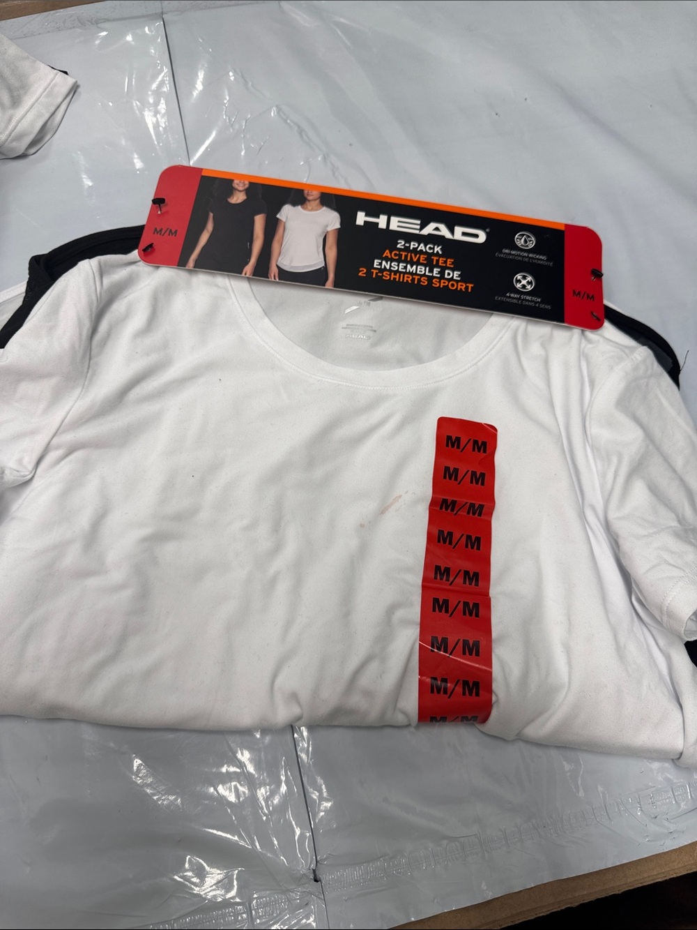 Head 2-Pack Active Tees - White & Black